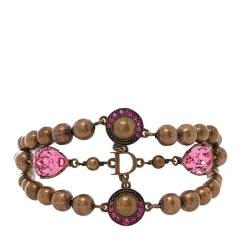 dior beads|dior pastel pink bracelet.